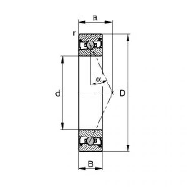 FAG Mancais do fuso - HCS71911-E-T-P4S #1 image