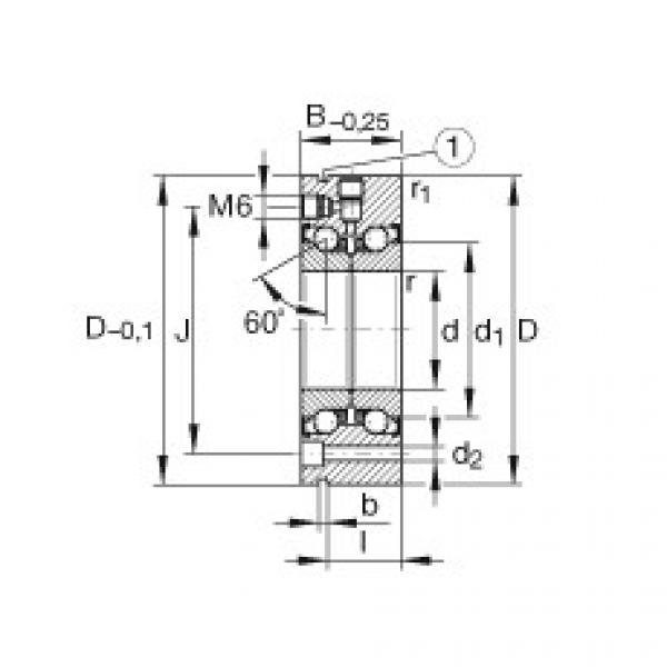 FAG Rolamento axial de esferas de contato angular - ZKLF90190-2Z-XL #1 image